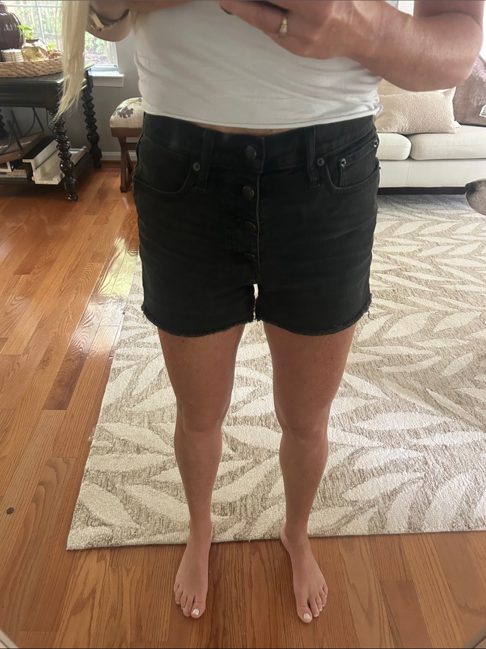 High-Rise j crew cutting fly Denim Women's Shorts